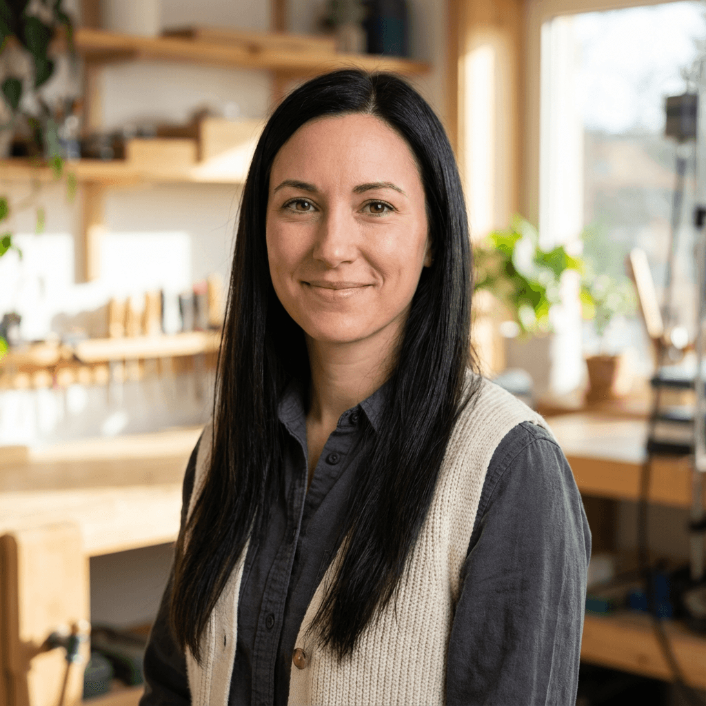 Kim Braun, owner of Kim Braun Home Services, smiling confidently